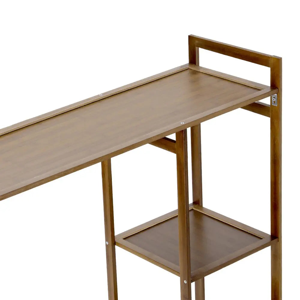 Artiss Clothes Rack Coat Stand 8 Shelves Bamboo - Furniture > Living Room
