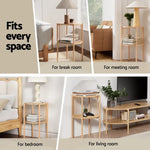Artiss Coffee Table 2-Tier Round Wood - Furniture > Living Room > Coffee Tables