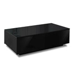 Artiss Coffee Table 4 Drawers Black Trevi - Furniture > Living Room > Coffee Tables