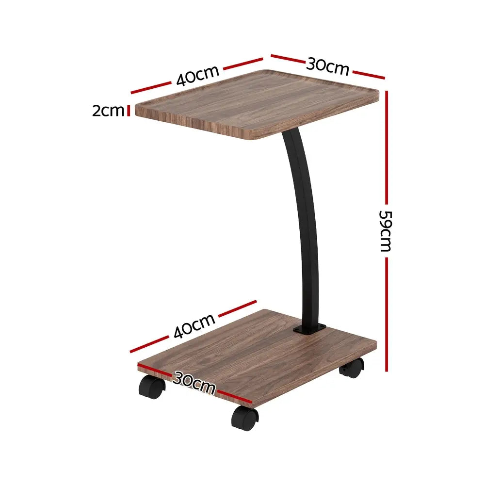 Artiss Coffee Table C Shaped - Furniture > Living Room > Coffee Tables
