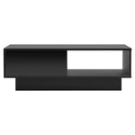 Artiss Coffee Table Led Lights Black - Furniture > Living Room > Coffee Tables