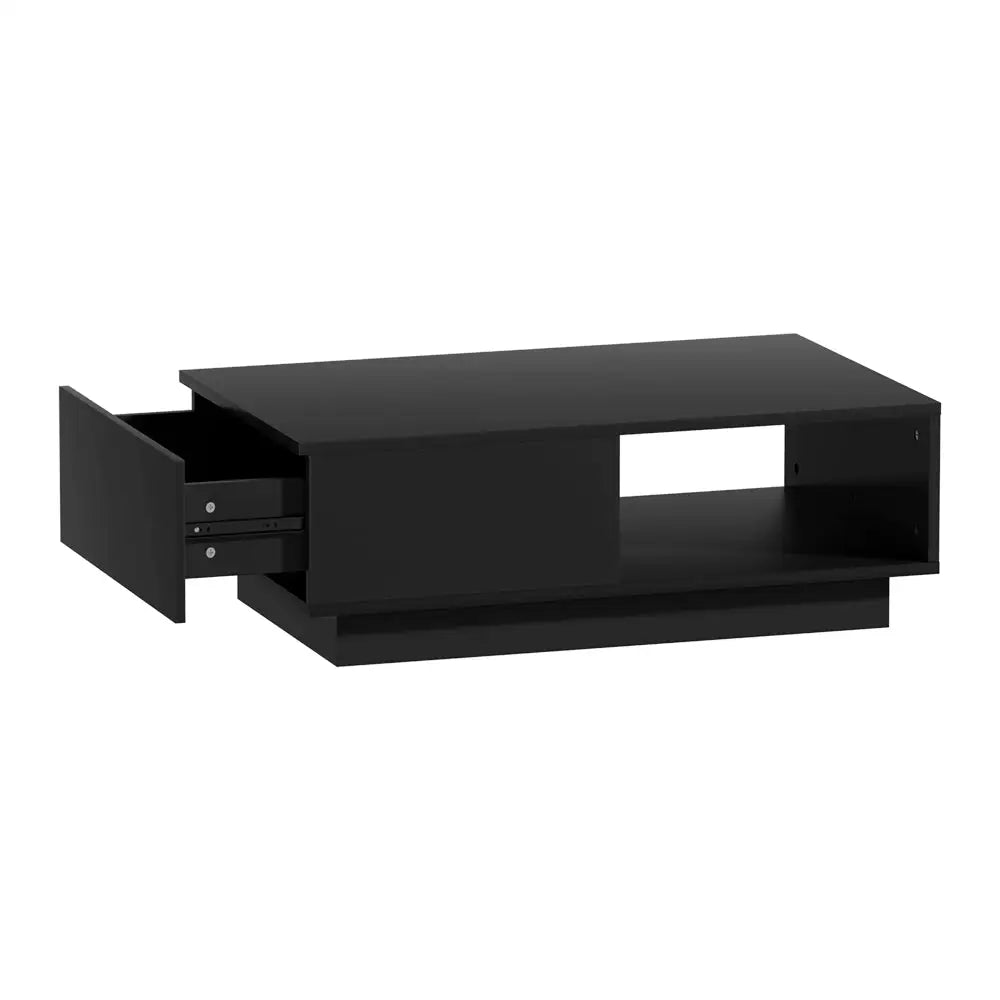 Artiss Coffee Table Led Lights Black - Furniture > Living Room > Coffee Tables