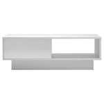 Artiss Coffee Table Led Lights White - Furniture > Living Room