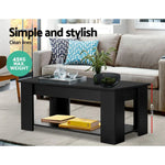 Artiss Coffee Table Lift-top Coffee Table Black - Furniture > Living Room