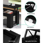 Artiss Coffee Table Lift-top Coffee Table Black - Furniture > Living Room