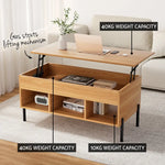 Artiss Coffee Table Lift-top Oak - Furniture > Living Room > Coffee Tables