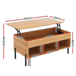 Artiss Coffee Table Lift-top Oak - Furniture > Living Room > Coffee Tables