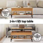 Artiss Coffee Table Lift-top Oak - Furniture > Living Room > Coffee Tables