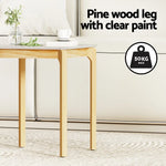 Artiss Coffee Table Marble Effect Square - Furniture > Living Room > Coffee Tables