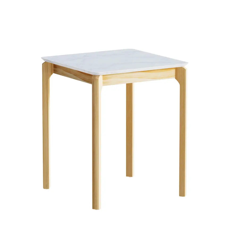 Artiss Coffee Table Marble Effect Square - Furniture > Living Room > Coffee Tables