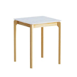 Artiss Coffee Table Marble Effect Square - Furniture > Living Room > Coffee Tables