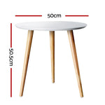 Artiss Coffee Table Round 50CM Callix - Furniture > Living Room