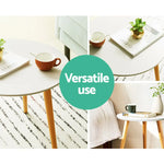 Artiss Coffee Table Round 50CM Callix - Furniture > Living Room