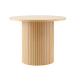 Artiss Coffee Table Round Fluted - Furniture > Living Room > Coffee Tables