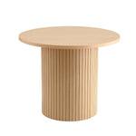 Artiss Coffee Table Round Fluted - Furniture > Living Room > Coffee Tables