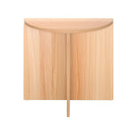 Artiss Coffee Table Semi-circle 48CM Pine Elva - Furniture > Living Room > Coffee Tables