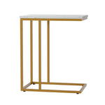 Artiss Coffee Table Side Table Marble Effect Emma - Furniture > Living Room