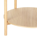 Artiss Coffee Table Side Table Round 70CM - Furniture > Living Room