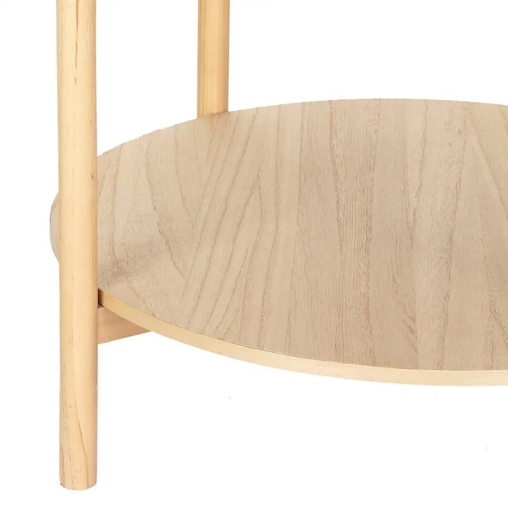 Artiss Coffee Table Side Table Round 70CM - Furniture > Living Room