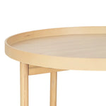 Artiss Coffee Table Side Table Round 70CM - Furniture > Living Room