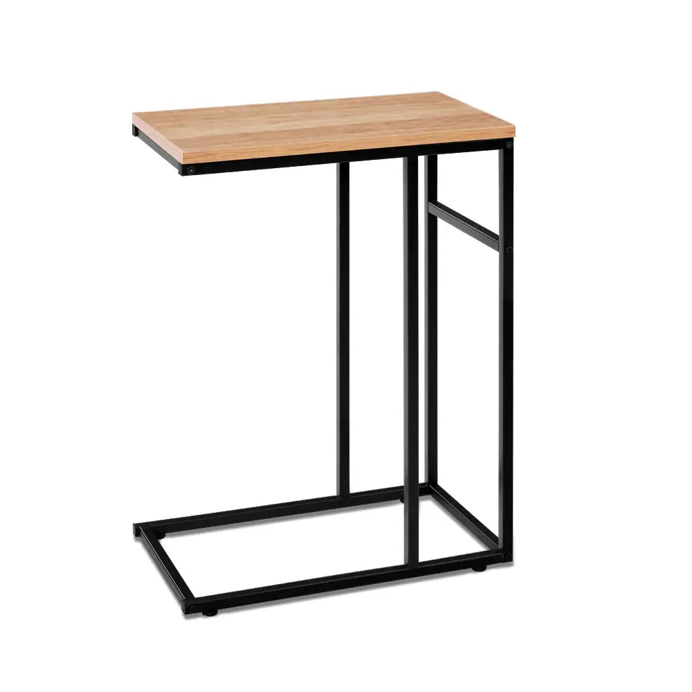 Artiss Coffee Table Side Table Walnut Anika - Furniture > Living Room