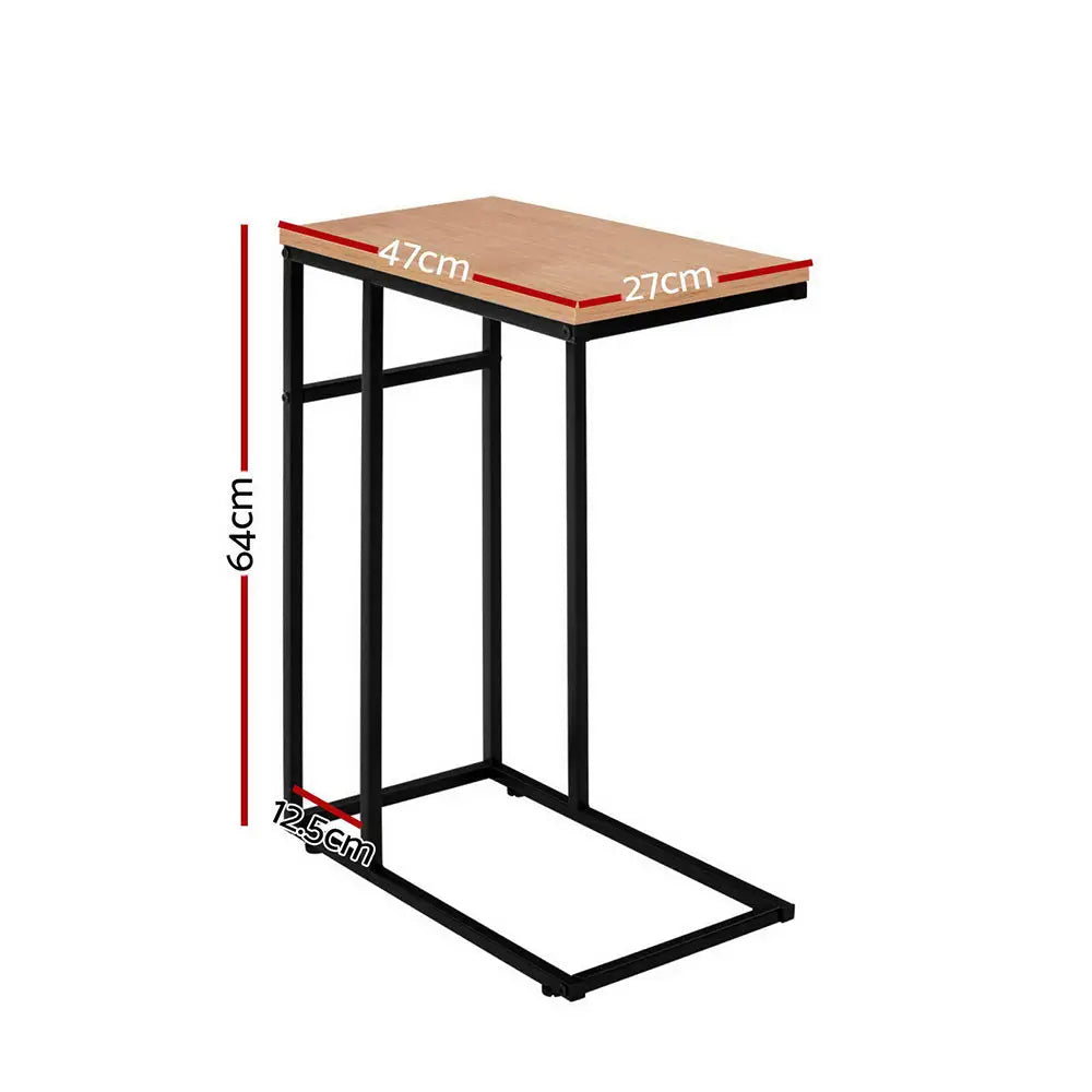 Artiss Coffee Table Side Table Walnut Anika - Furniture > Living Room