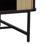 Artiss Coffee Table Sliding Drawer Door Black Boris - Furniture > Living Room
