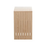 Artiss Coffee Table Storage Shelf Fluted Side Pine - Furniture > Living Room > Coffee Tables