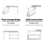 Artiss Computer Desk Bookshelf 140CM - Furniture > Office