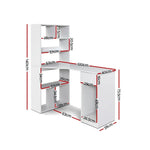 Artiss Computer Desk Bookshelf Drawer White 120CM - Furniture > Office