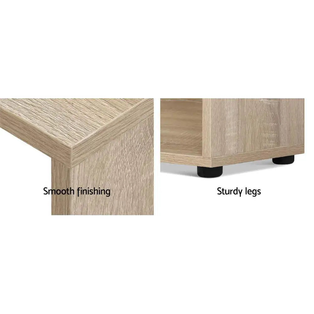 Artiss Computer Desk Bookshelf Oak 130CM - Furniture > Office