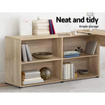 Artiss Computer Desk Bookshelf Oak 130CM - Furniture > Office