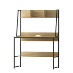 Artiss Computer Desk Bookshelf Storage 100CM Oak - Furniture > Office