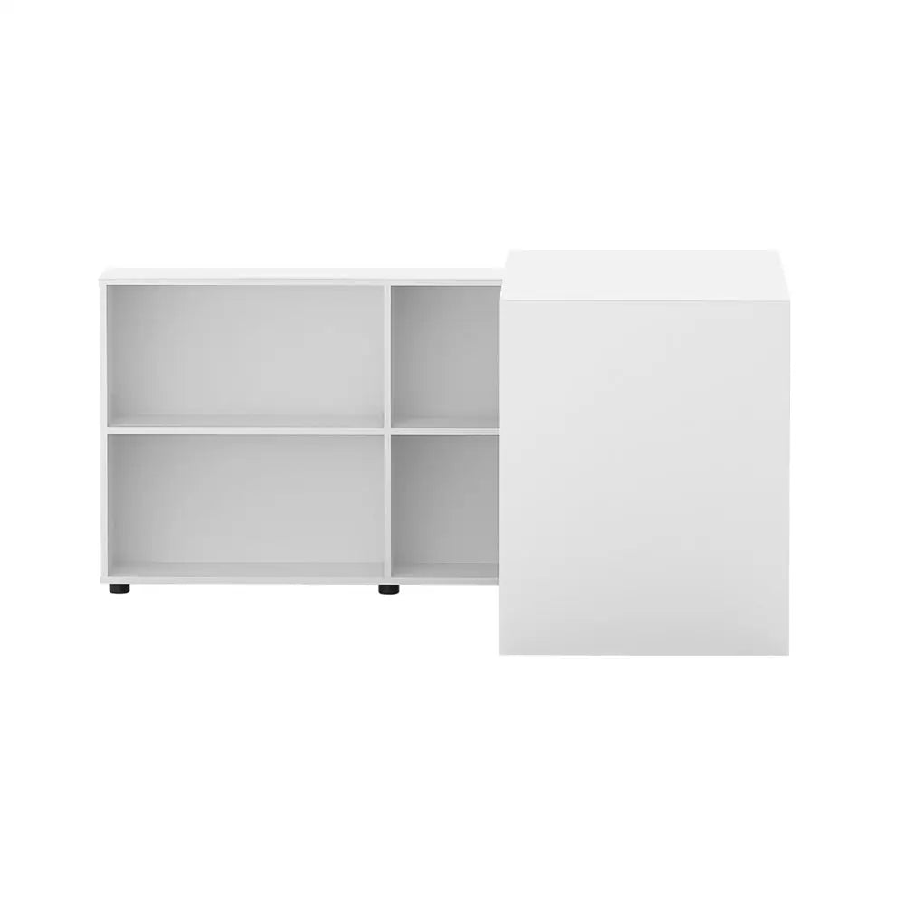Artiss Computer Desk Bookshelf White 130CM - Furniture > Office > Desks
