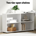 Artiss Computer Desk Bookshelf White 130CM - Furniture > Office > Desks