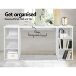 Artiss Computer Desk Bookshelf White 150CM - Furniture > Office