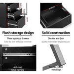 Artiss Computer Desk Drawer Black 140CM - Furniture > Office