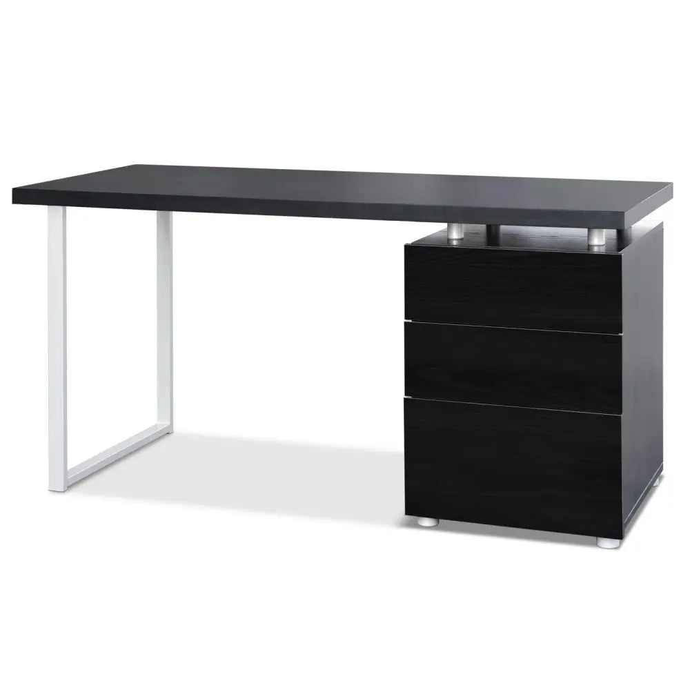 Artiss Computer Desk Drawer Black 140CM - Furniture > Office