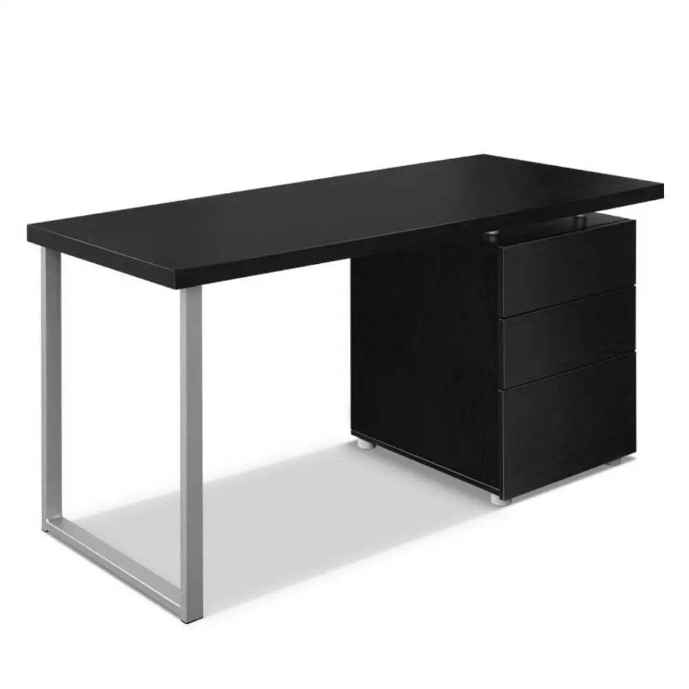 Artiss Computer Desk Drawer Black 140CM - Furniture > Office