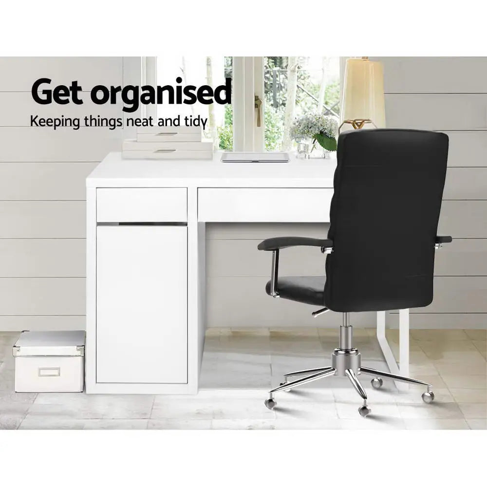 Artiss Computer Desk Drawer Cabinet White - Furniture > Office > Desks
