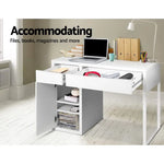 Artiss Computer Desk Drawer Cabinet White - Furniture > Office > Desks