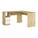 Artiss Computer Desk Drawer L-Shape Oak 136CM - Furniture > Office