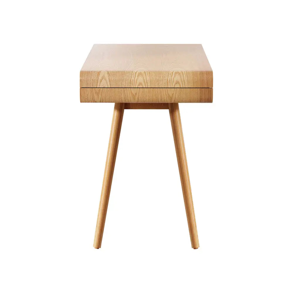 Artiss Computer Desk Drawer Natural Wood 100CM - Furniture > Office