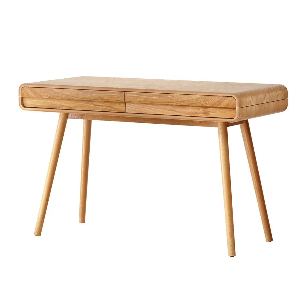 Artiss Computer Desk Drawer Natural Wood 100CM - Furniture > Office