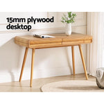 Artiss Computer Desk Drawer Natural Wood 100CM - Furniture > Office