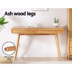 Artiss Computer Desk Drawer Natural Wood 100CM - Furniture > Office