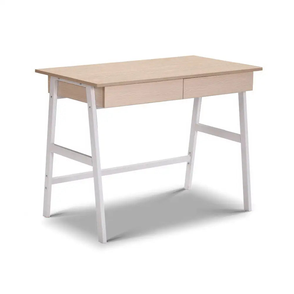 Artiss Computer Desk Drawer Oak 100CM - Furniture > Office