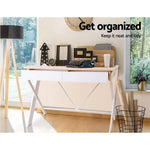 Artiss Computer Desk Drawer Oak 100CM - Furniture > Office