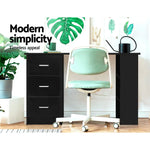 Artiss Computer Desk Drawer Shelf Black 120CM - Furniture > Office