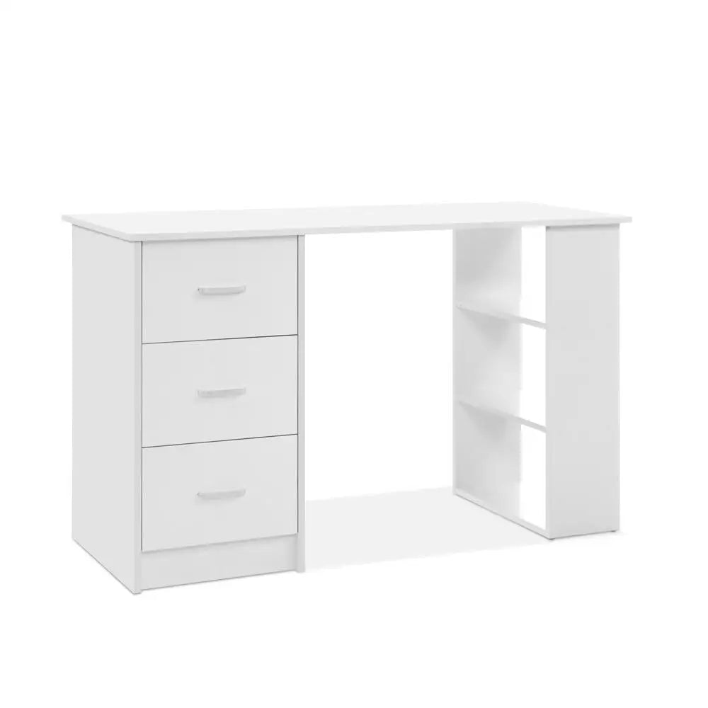 Artiss Computer Desk Drawer Shelf White 120CM - Furniture > Office
